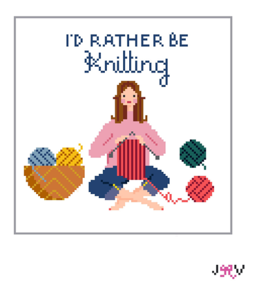 Translation missing: en.Knitting Needlepoint Canvas by Jennifer Vallez