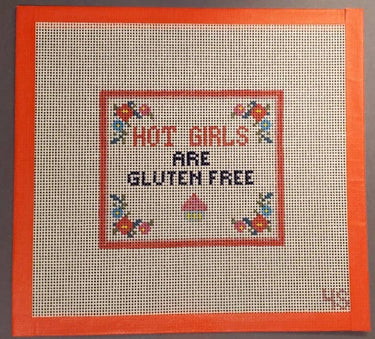Translation missing: en.Subversive Hot Girls are Gluten Free Needlepoint Canvas