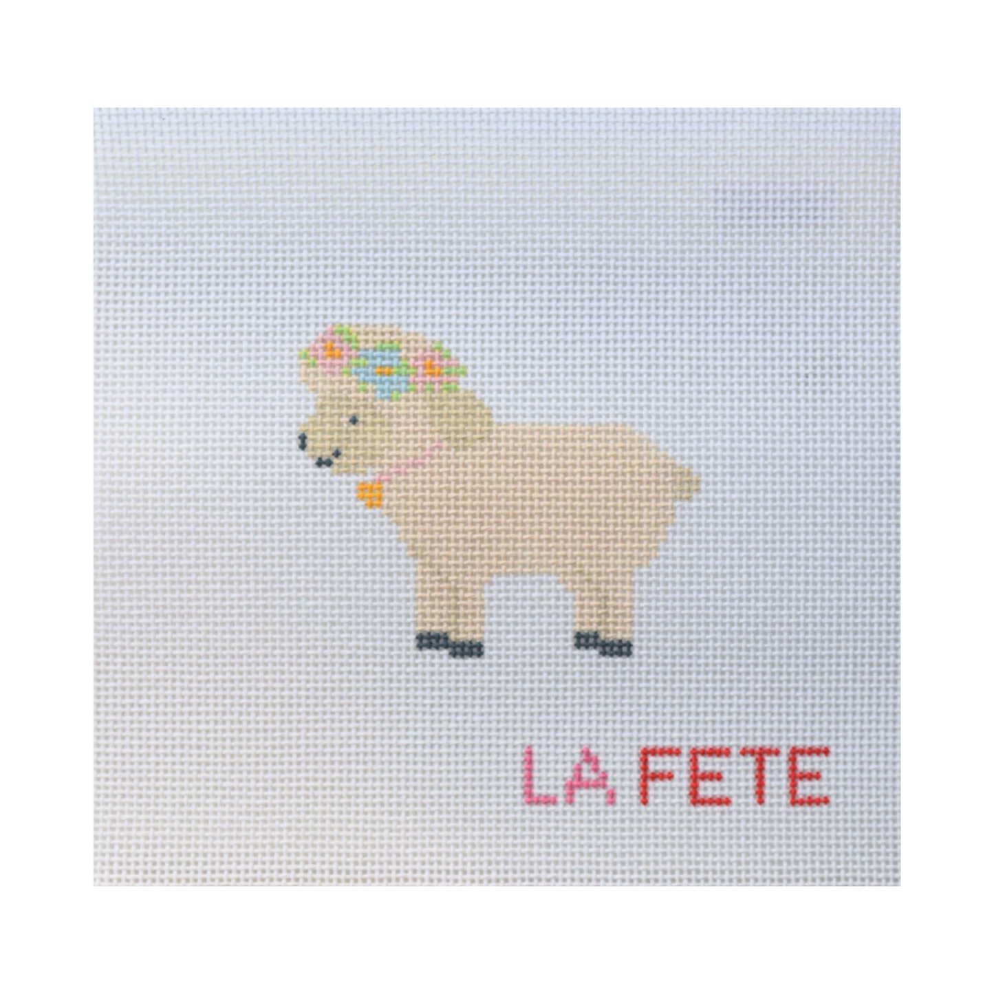 Sheep Hand Painted Needlepoint Canvas