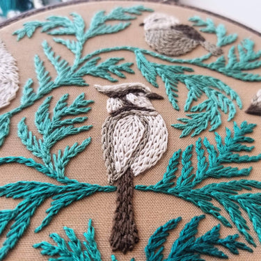 Translation missing: en.Winter Birds Embroidery Kit by Jessica Long