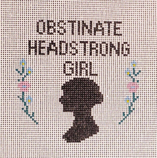 Pride Prejudice Obstinate Headstrong Girl Needlepoint Canvas