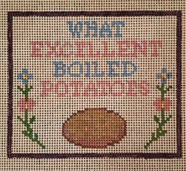 Pride Prejudice What Excellent Boiled Needlepoint Canvas