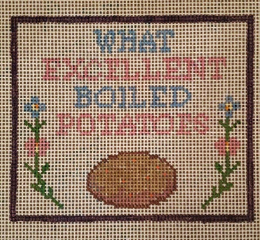 Translation missing: en.Pride Prejudice What Excellent Boiled Needlepoint Canvas