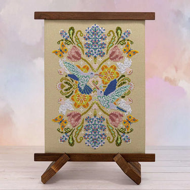 Translation missing: en.Spring Hummingbird Mandala Cross Stitch Chart