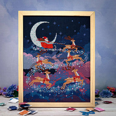 Translation missing: en.Santa's Moonlit Ride Cross Stitch Chart
