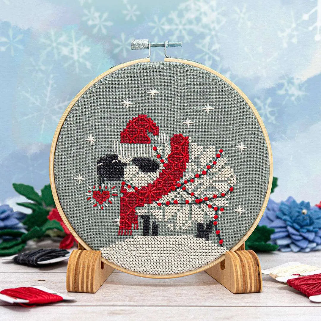 Snowflake Sheep Ornament Cross Stitch Chart