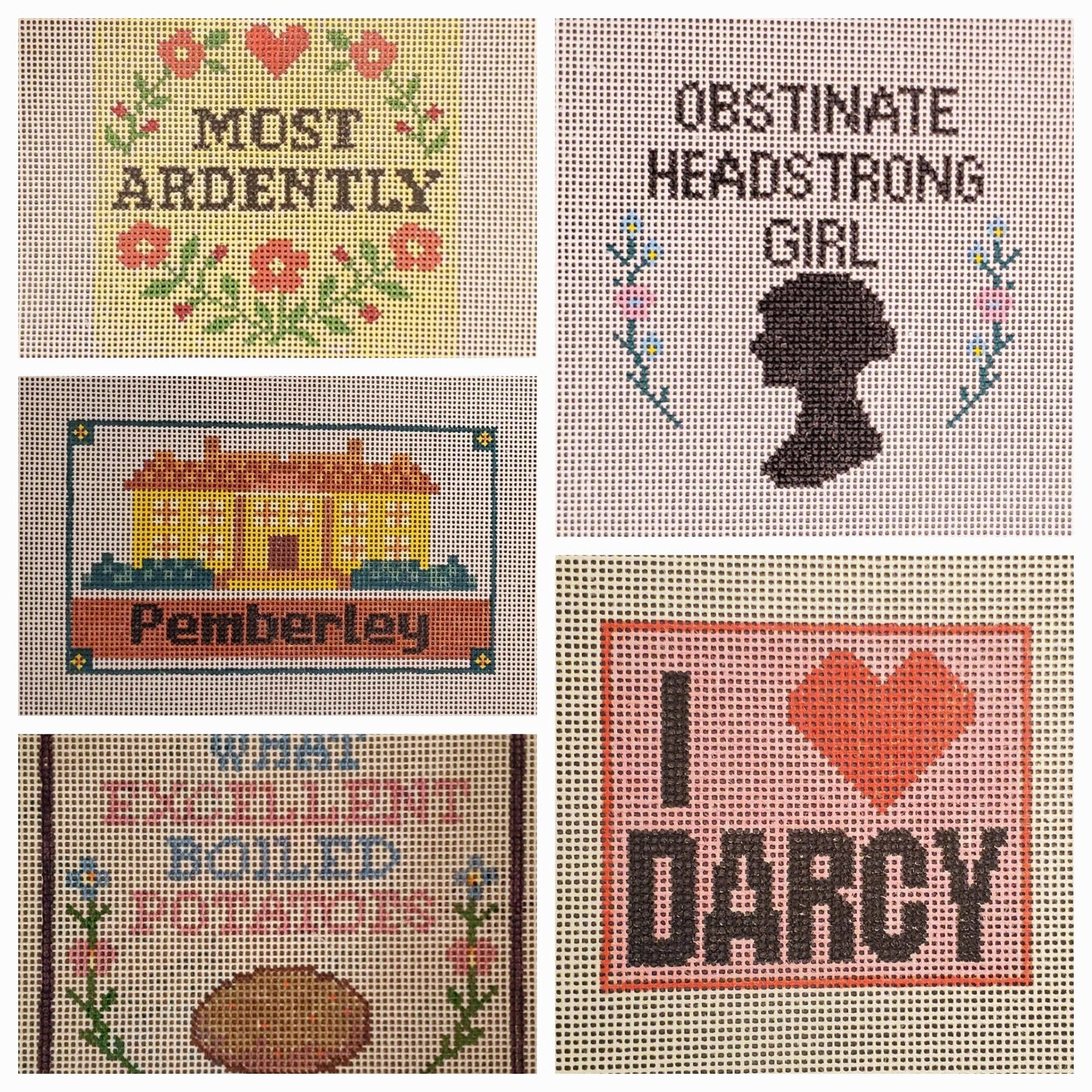 Pride and Prejudice Darcy Needlepoint Canvas