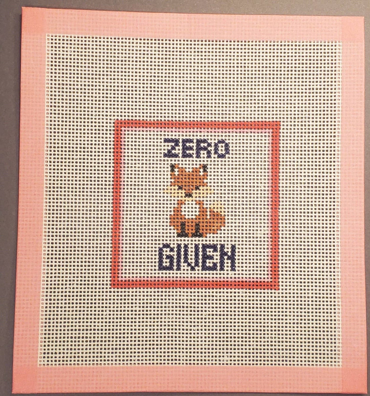 Subversive Zero Fox Given Needlepoint Canvas