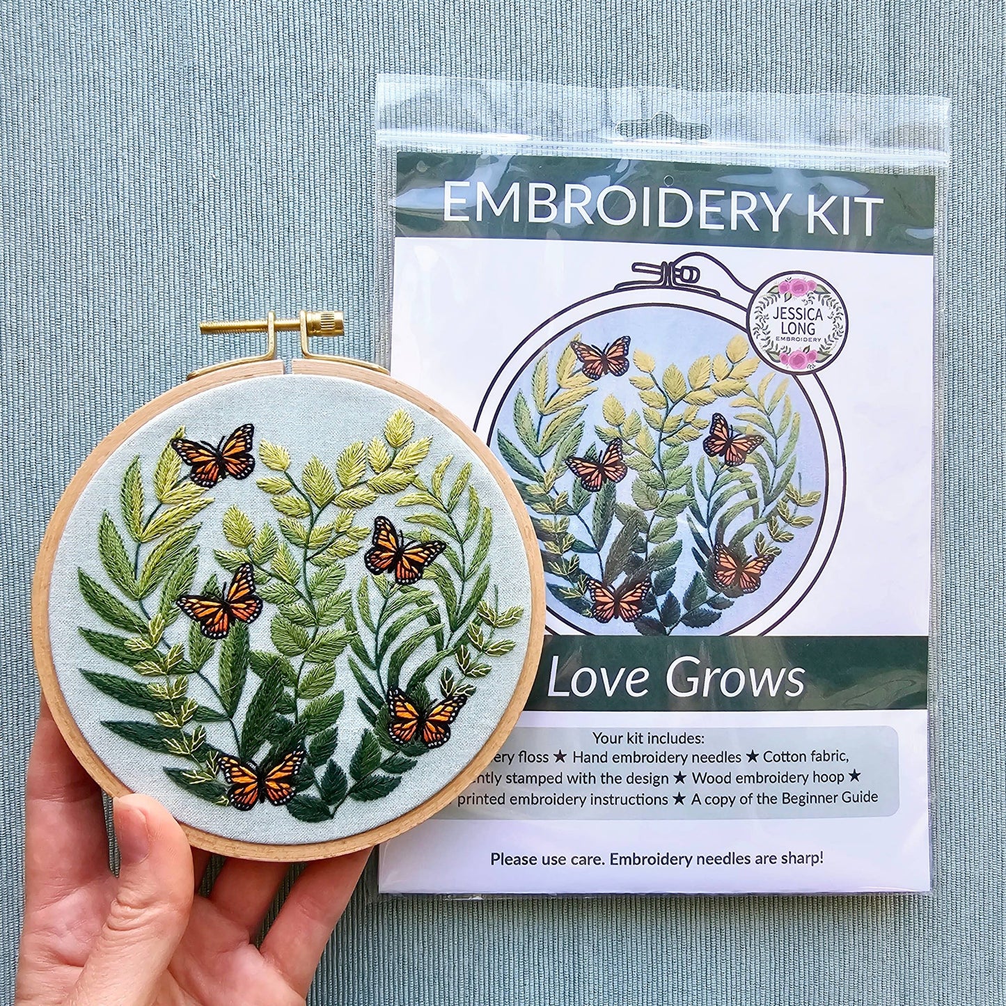 Love Grows Embroidery Kit by Jessica Long