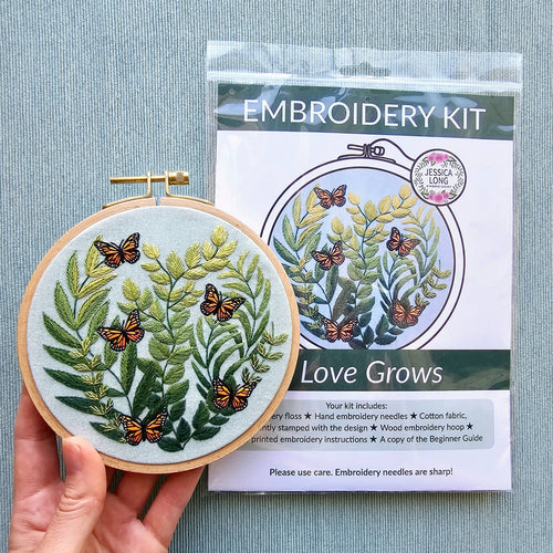 Love Grows Embroidery Kit by Jessica Long
