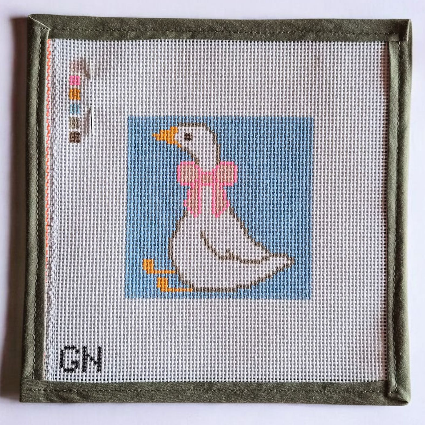 Sitting Goose Needlepoint Canvas
