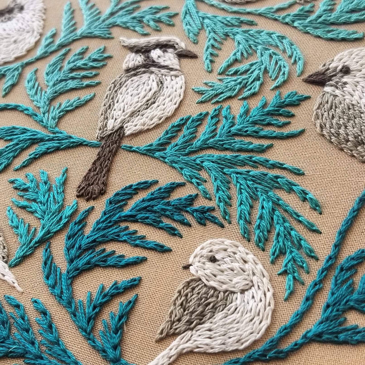 Winter Birds Embroidery Kit by Jessica Long