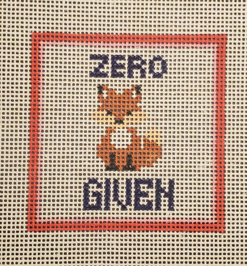 Subversive Zero Fox Given Needlepoint Canvas