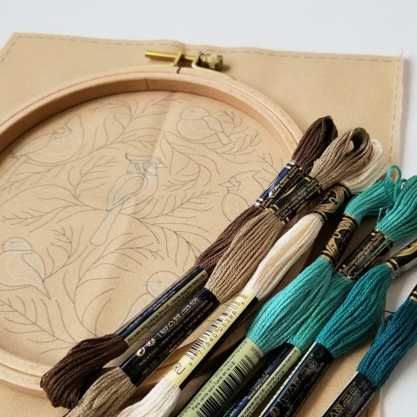 Winter Birds Embroidery Kit by Jessica Long