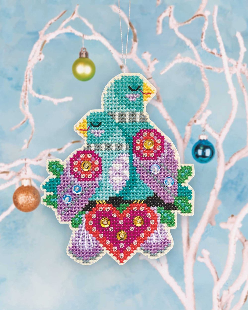 Turtle Doves Ornament