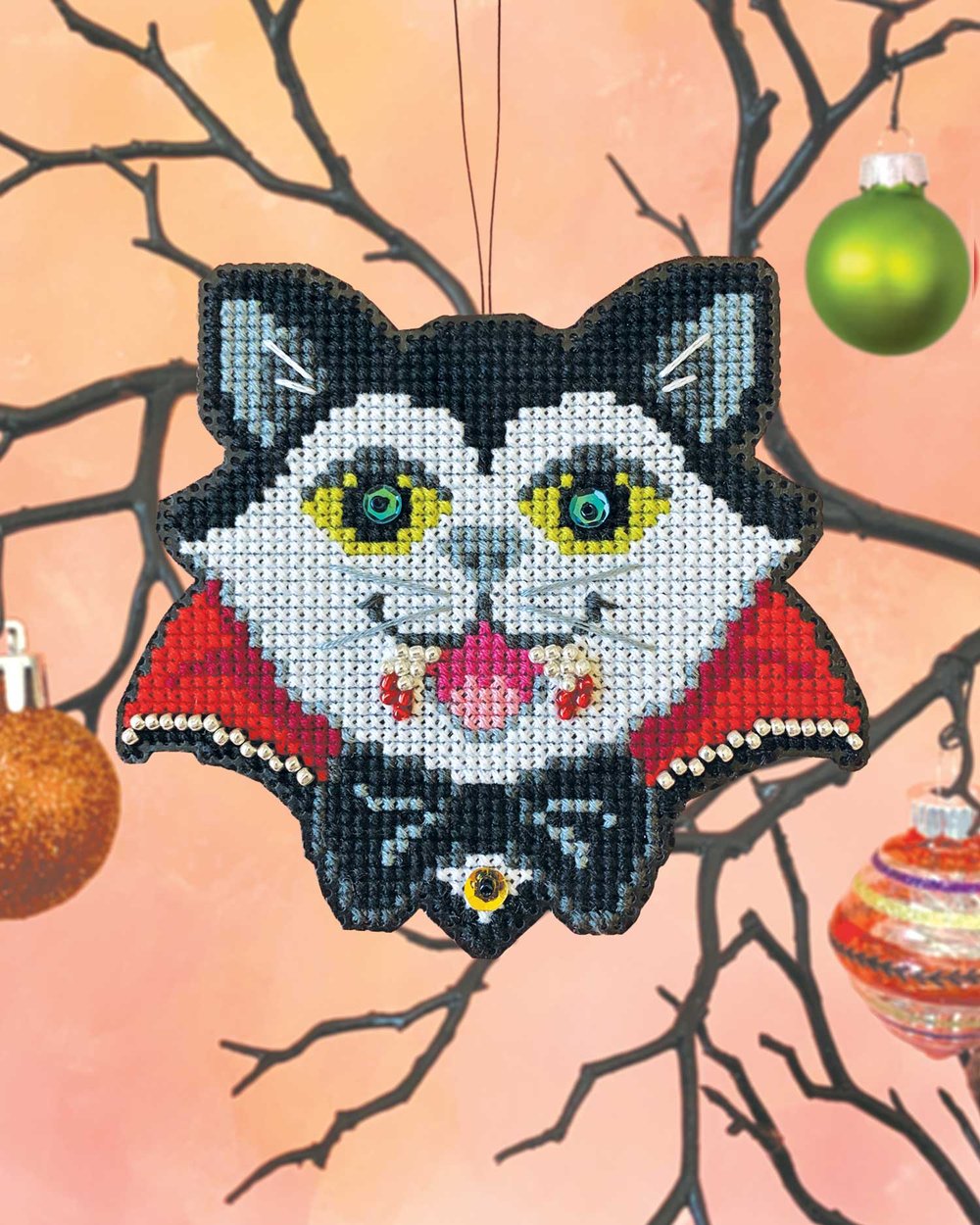 Vamp-Purr Ornament by Satsuma Street