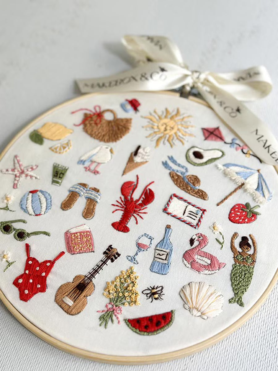 MakeBox & Co. 30 Days of Summer Embroidery Kit