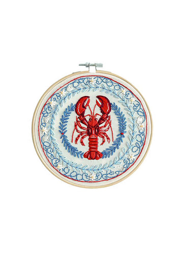 Translation missing: en.MakeBox &amp; Co. Italian Lobster Plate Embroidery Kit