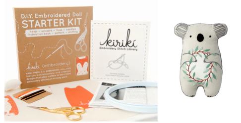 DIY Embrodiered Doll Kit
