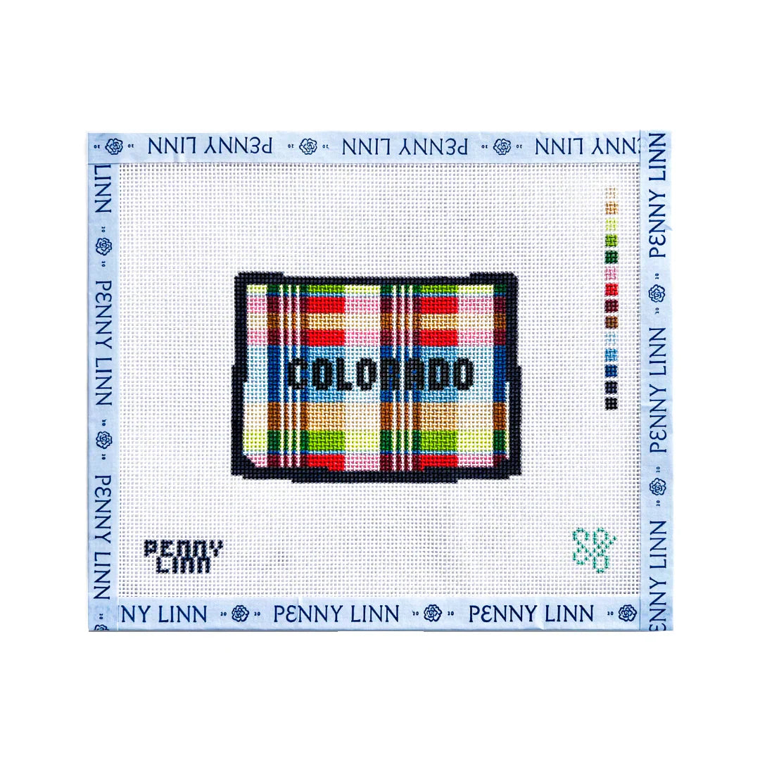 Madras Plaid Colorado Needlepoint Canvas