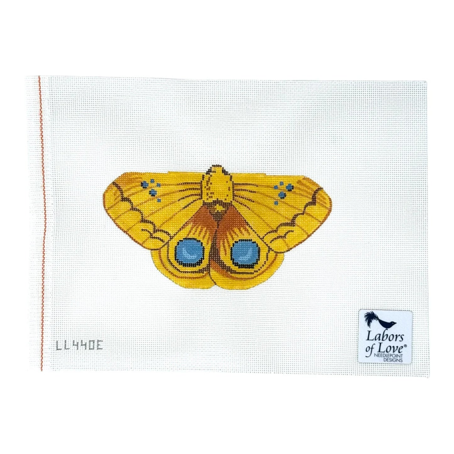 Yellow Butterfly Needlepoint Canvas