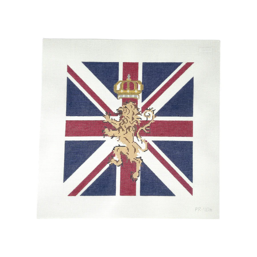 British Lion Pillow Needlepoint Canvas