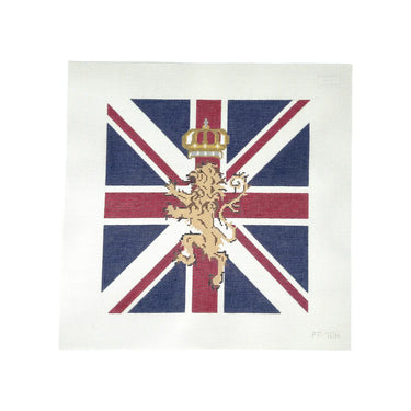 Translation missing: en.British Lion Pillow Needlepoint Canvas