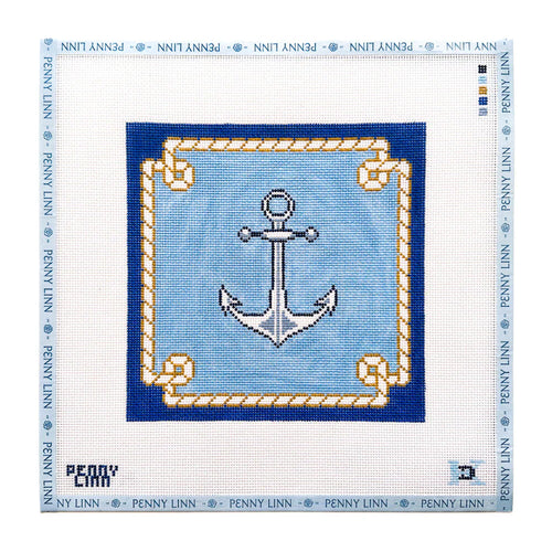 Anchors Blue Needlepoint Canvas