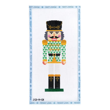 Translation missing: en.Green Herend Nutcracker Needlepoint Canvas