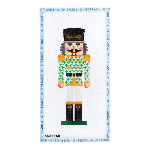 Green Herend Nutcracker Needlepoint Canvas