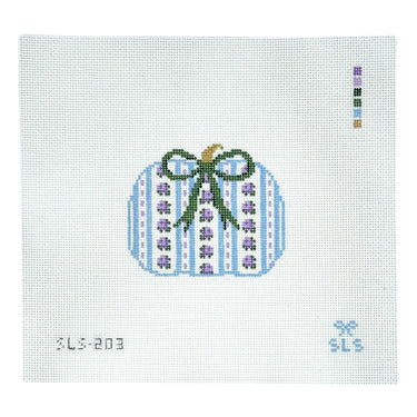 Translation missing: en.Blue Pumpkin Needlepoint Canvas