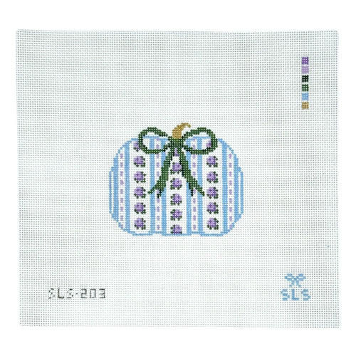 Blue Pumpkin Needlepoint Canvas