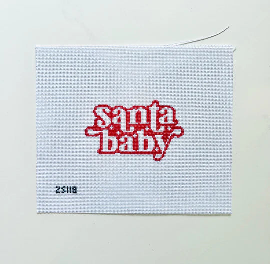 Santa Baby Needlepoint Canvas