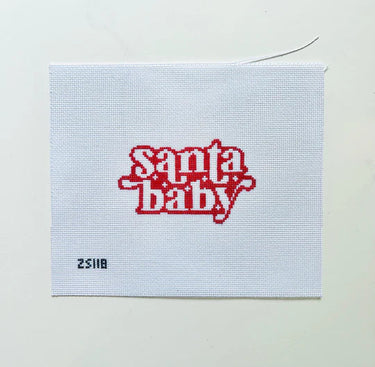 Translation missing: en.Santa Baby Needlepoint Canvas