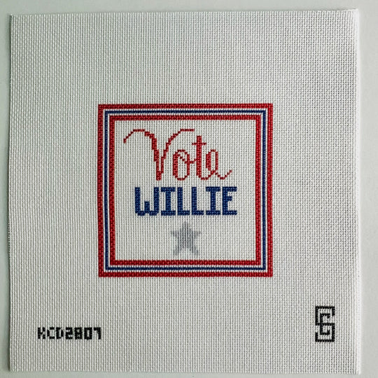 Vote Willie Needlepoint Canvas