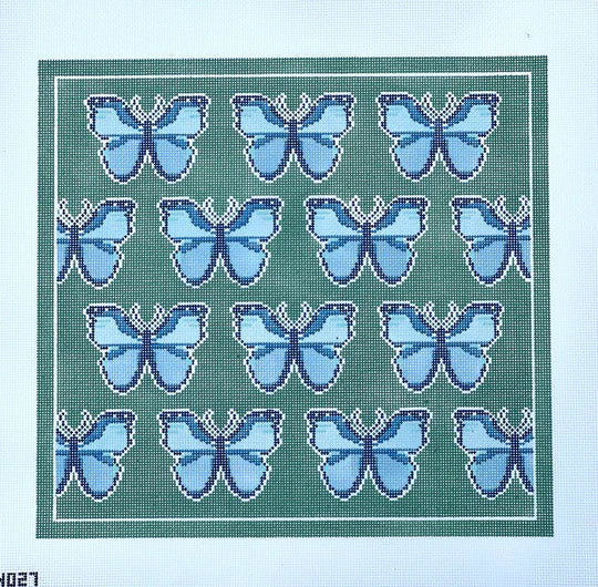 Blue Morfo Butterfly Needlepoint Canvas