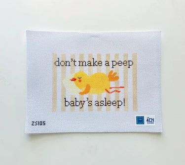 Translation missing: en.Don't Make a Peep Needlepoint Canvas