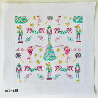 Translation missing: en.Sugar Plum Print Needlepoint Canvas