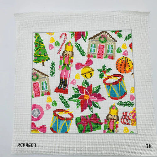Christmas Collage Needlepoint Canvas