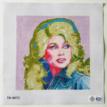 Translation missing: en.Dolly Parton Small Needlepoint Canvas