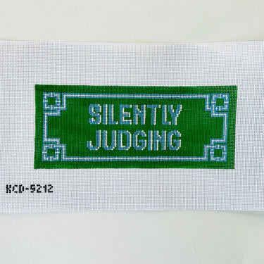 Translation missing: en.Silently Judging Needlepoint Canvas