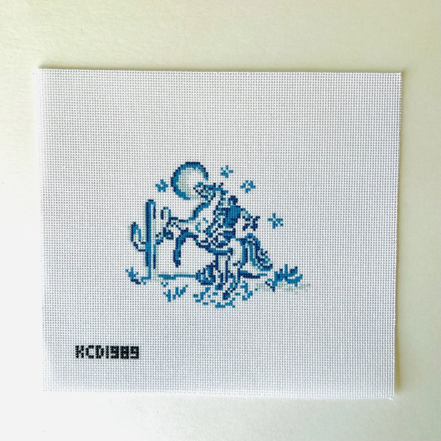 Cowboy with Stars Needlepoint Canvas