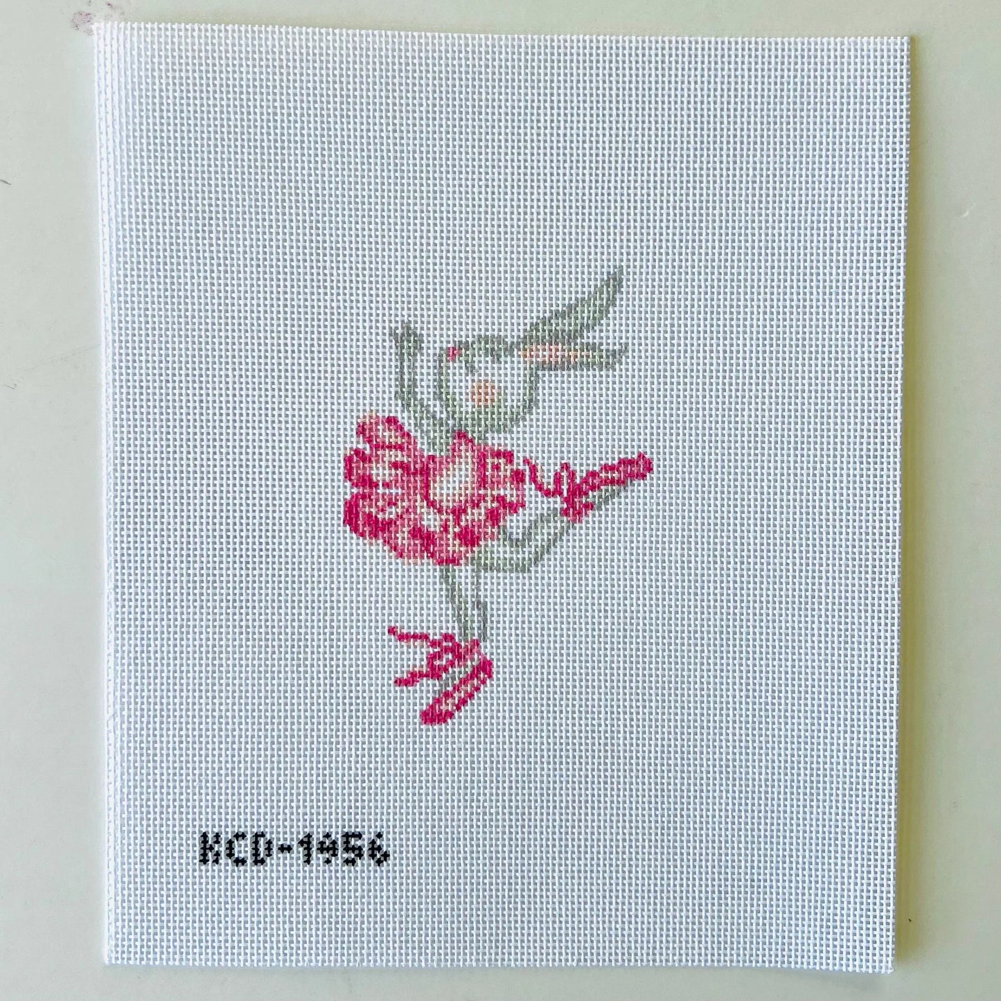 Twirling Ballet Bunny Needlepoint Canvas