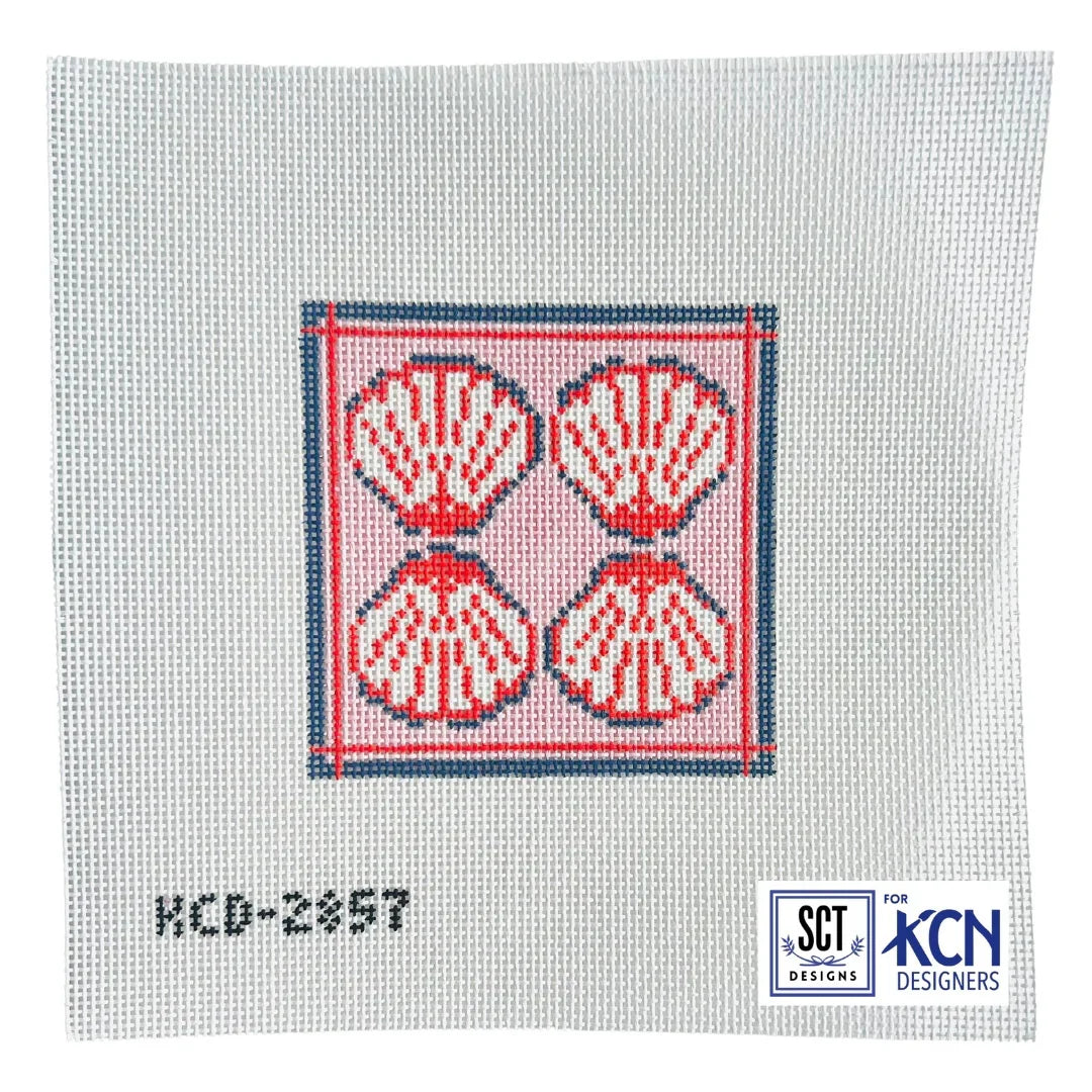Scallop Square Needlepoint Canvas