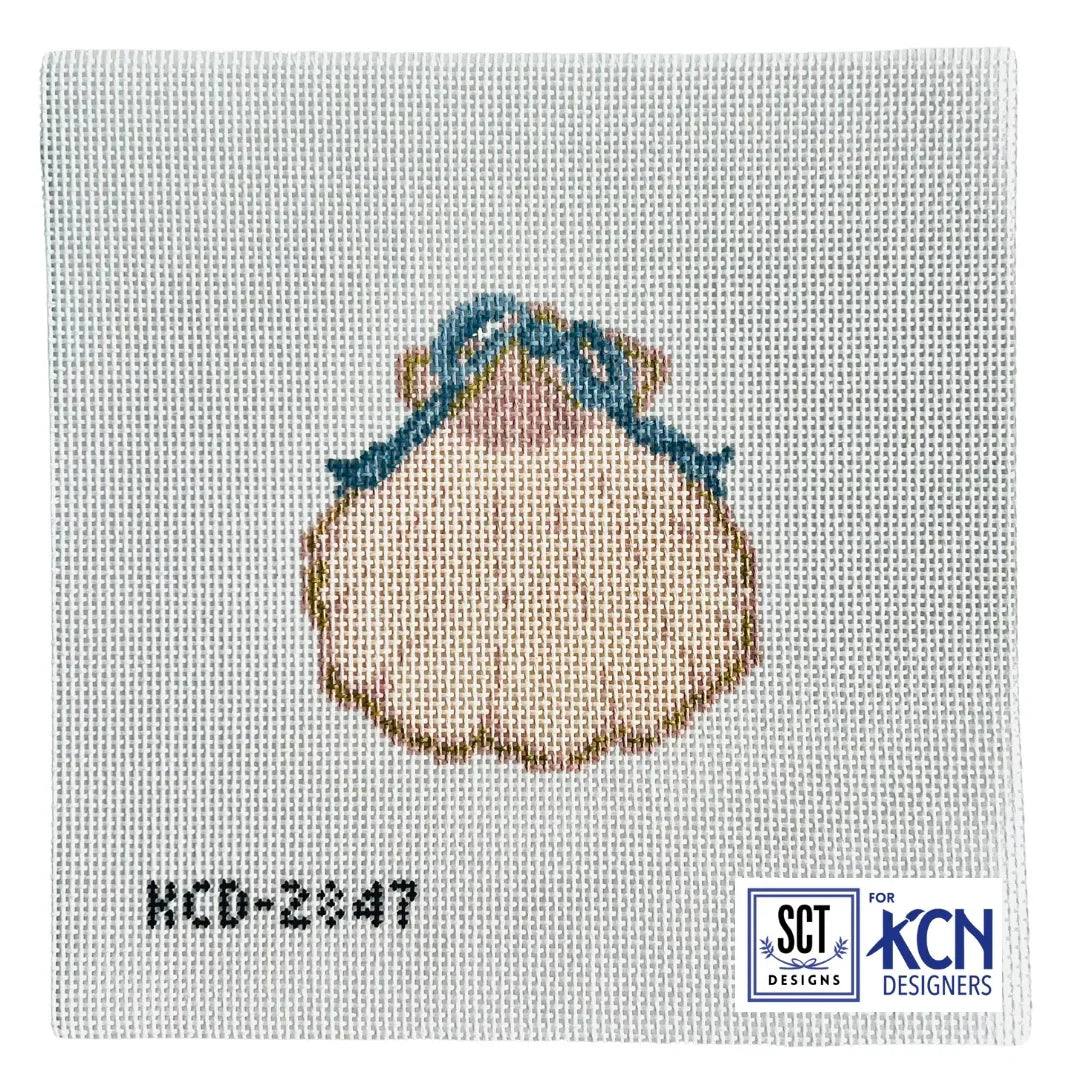 Plain Gilded Scallop Needlepoint Canvas