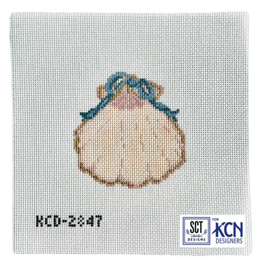 Translation missing: en.Plain Gilded Scallop Needlepoint Canvas