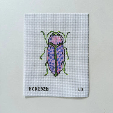 Translation missing: en.Purple Beetle Needlepoint Canvas