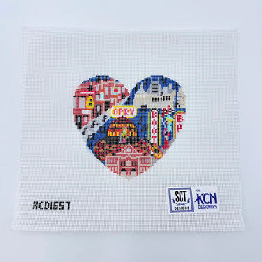 Translation missing: en.Nashville Heart Needlepoint Canvas