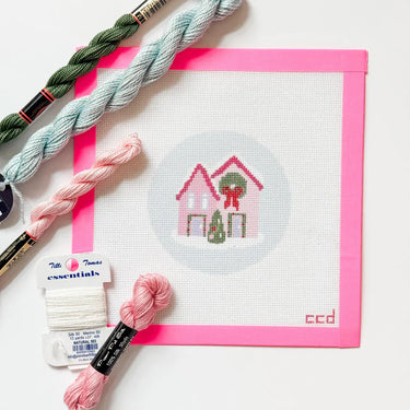 Translation missing: en.Christmas Houses Ornament Needlepoint Canvas