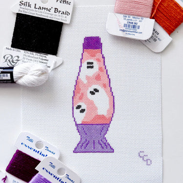 Translation missing: en.Ghost Lava Lamp Halloween Needlepoint Canvas